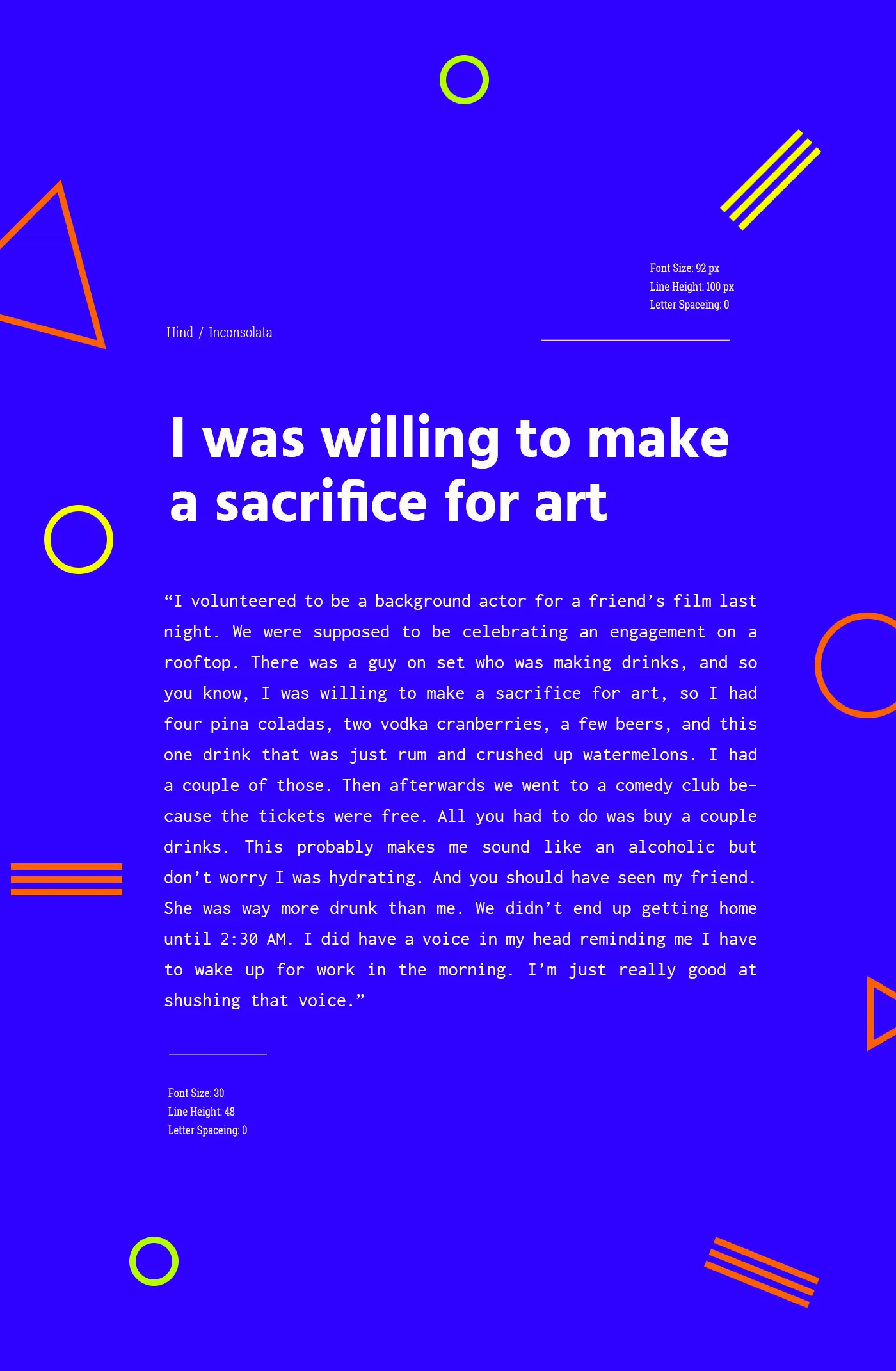 behance fonts example