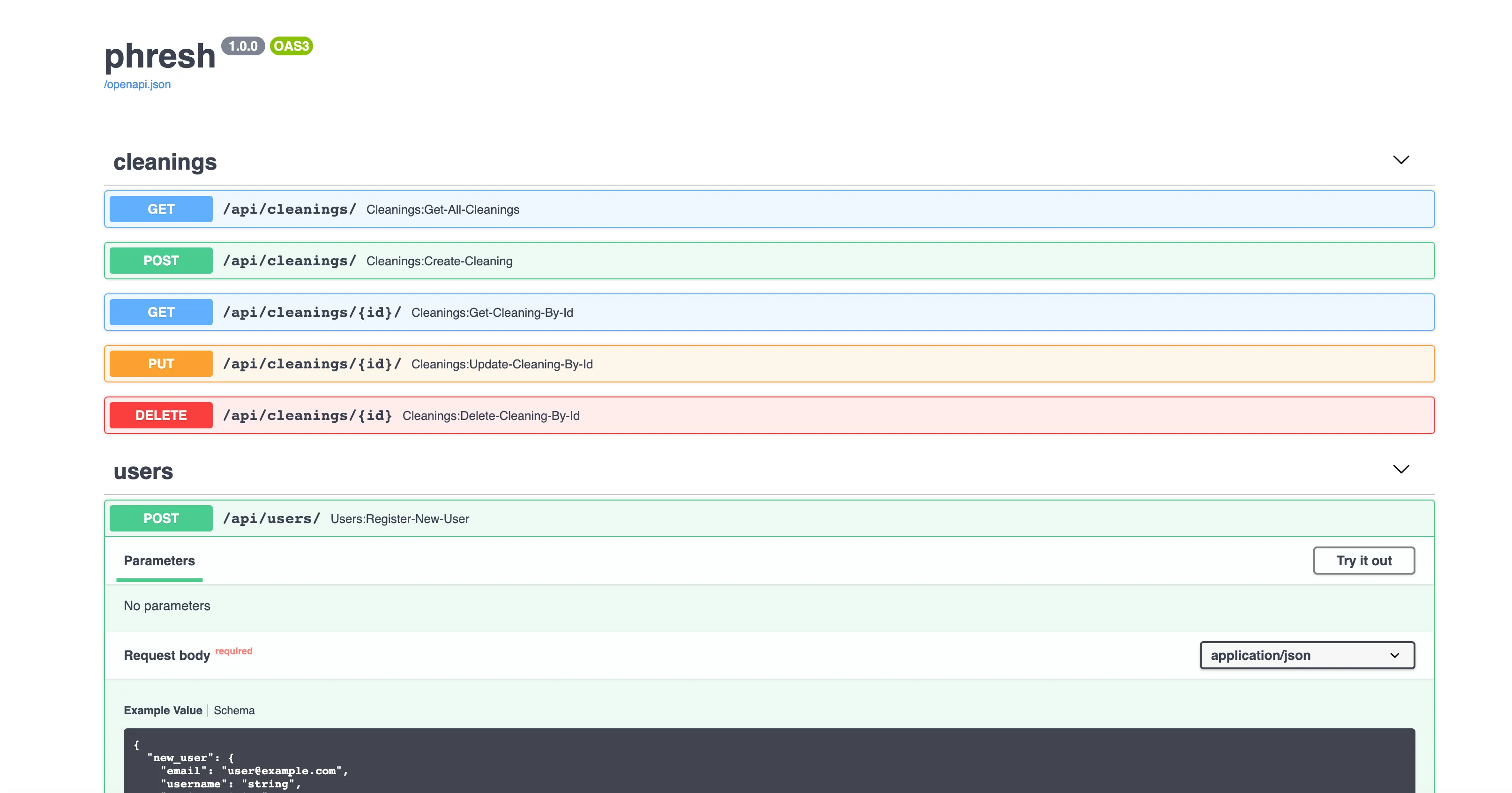 open api docs